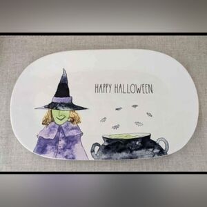 VHTF Rae Dunn Happy Halloween Witch Oval Treat Tray Platter